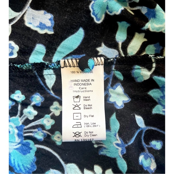 LN Motel Rocks Haria Bow Dress | from Topshop Asos Blue Floral Retro Grandmacore - Picture 9 of 10